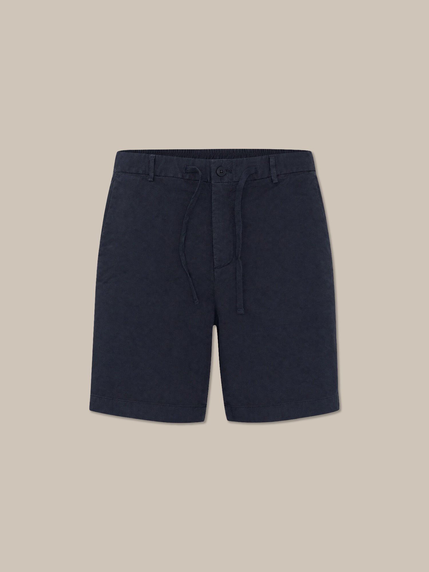 Robert Talbott Stewart shorts lino blu navy con coulisse