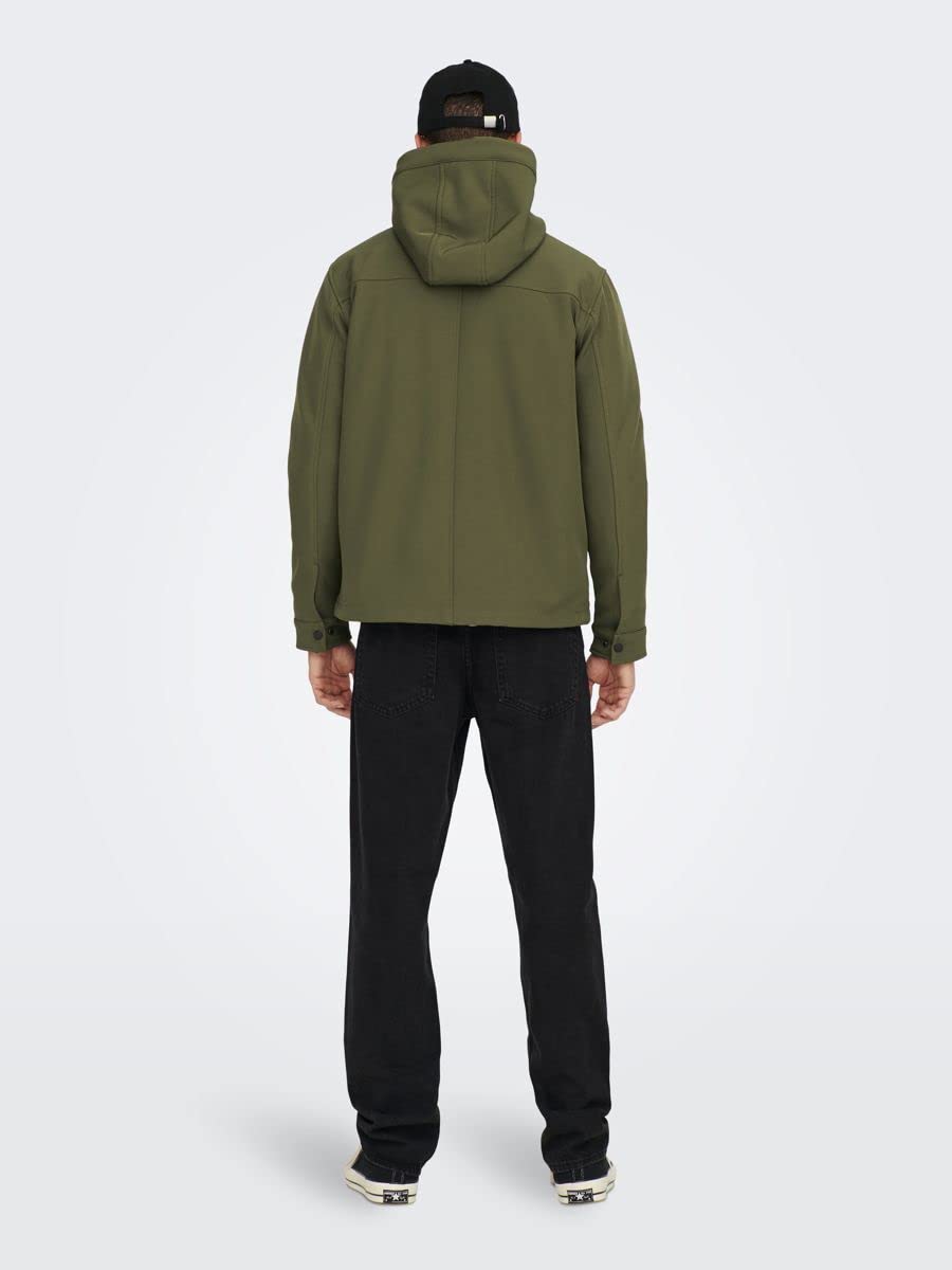 Only & Sons Onsaslan Otw Giacca Softshell Uomo Olive Night