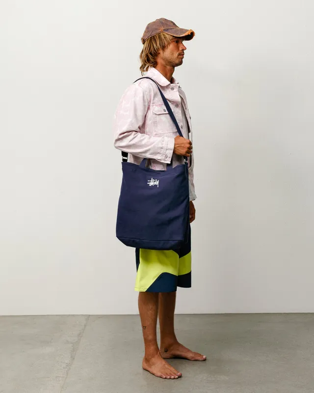 Stussy Canvas Crossbody Bag borsa Navy tela