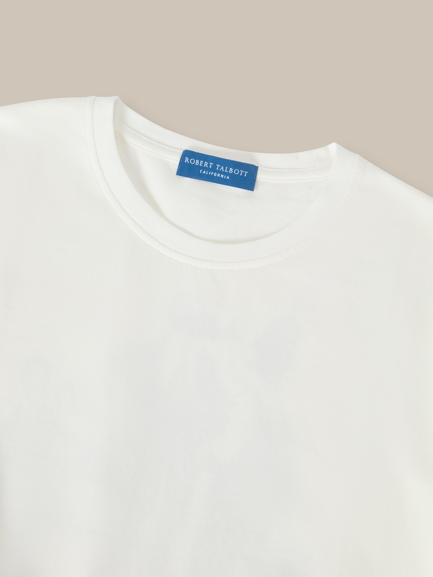 Robert Talbott Dean Tee t-shirt cotone bianca grafica