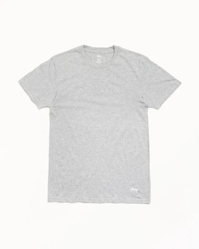 Stussy Undershirts 3 Pack magliette grigie cotone