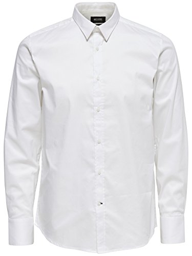 ONLY & SONS Onsalejandro LS Shirt camicia uomo bianca XS slim fit