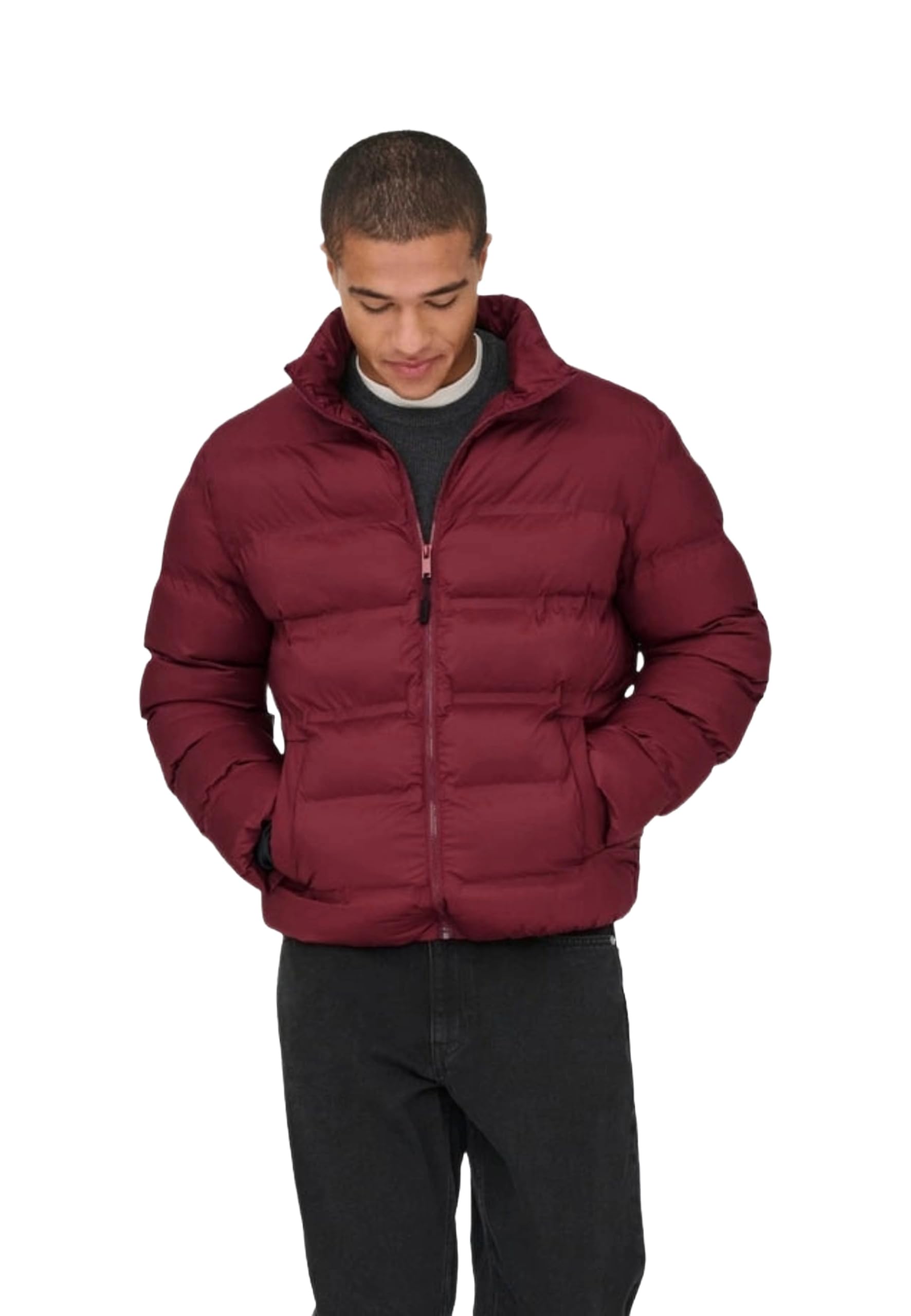 Only & Sons Onsunion Giacca Puffer Uomo Senza Cuciture