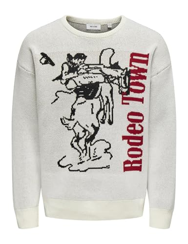 Only & Sons Onsgunner Life Maglione Uomo Ultimate Grey