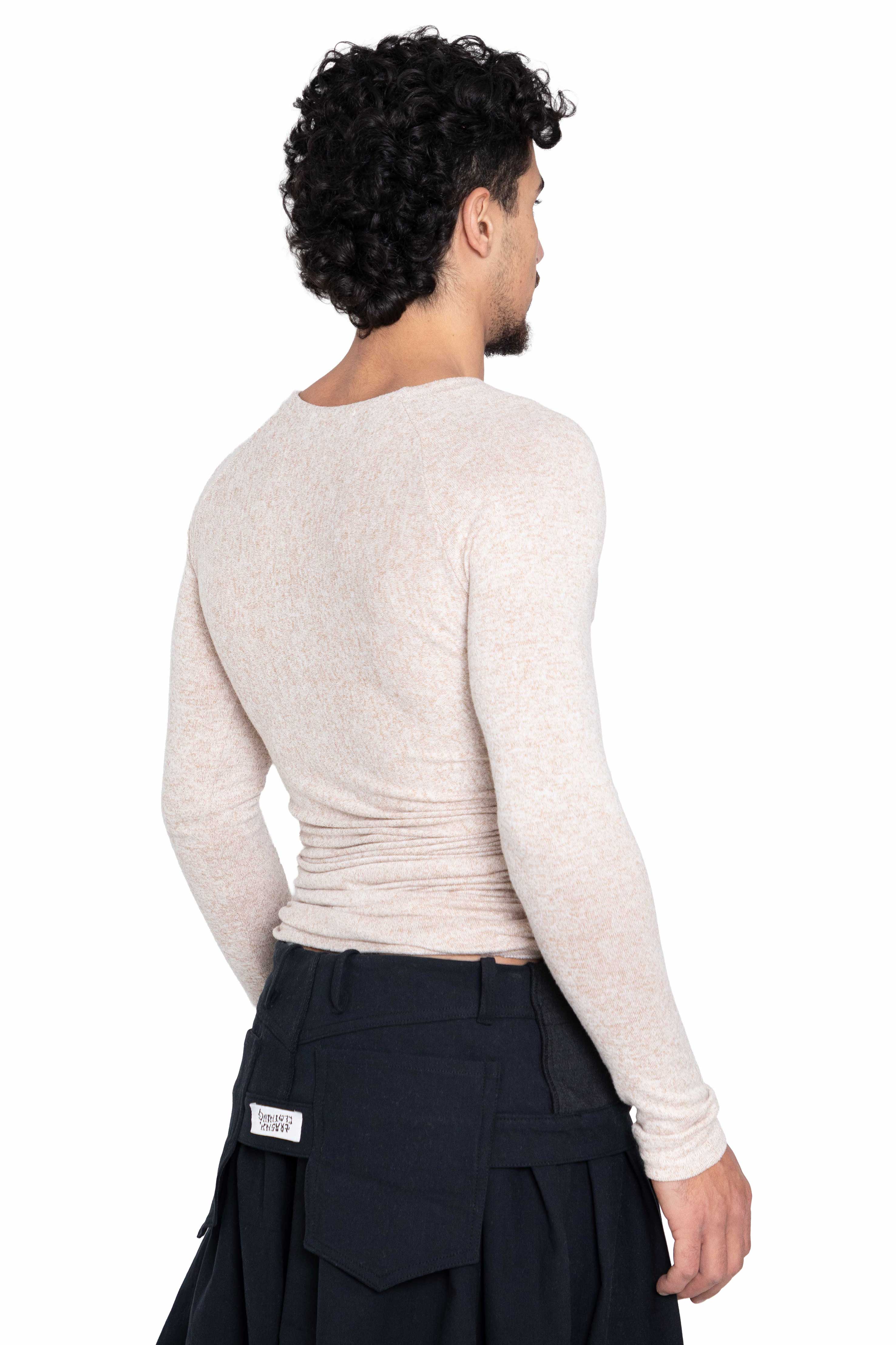 Trashy Clothing Bahhar Beige Buttoned Top maglia beige