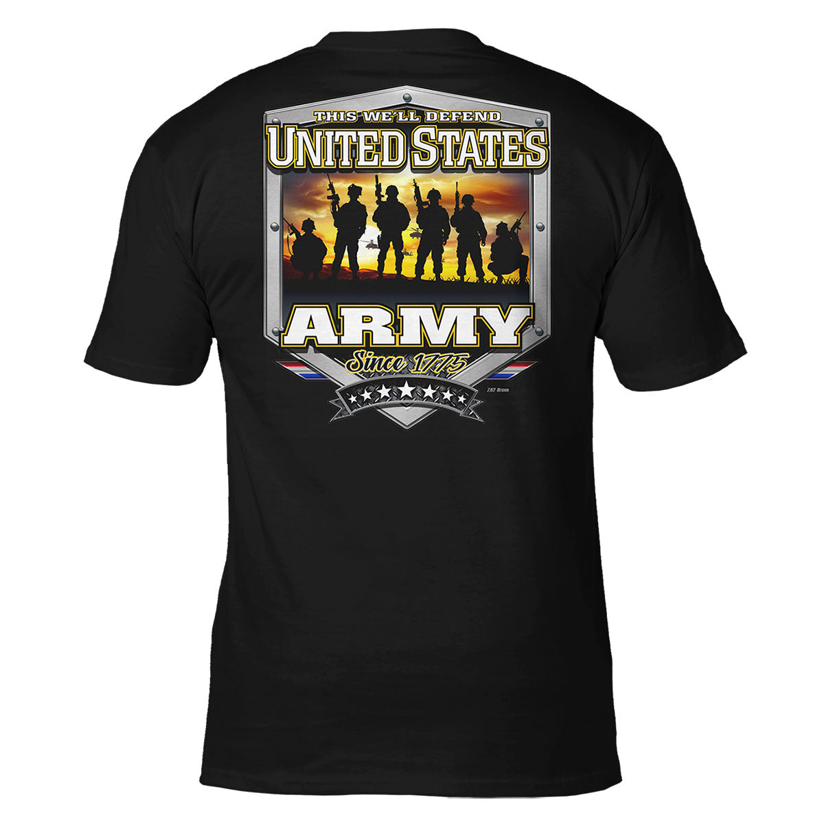 7.62 Design Battlespace Brothers t-shirt uomo nera cotone