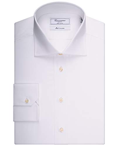 Camicissima Permanent Camicia Bianca Slim Manica Lunga