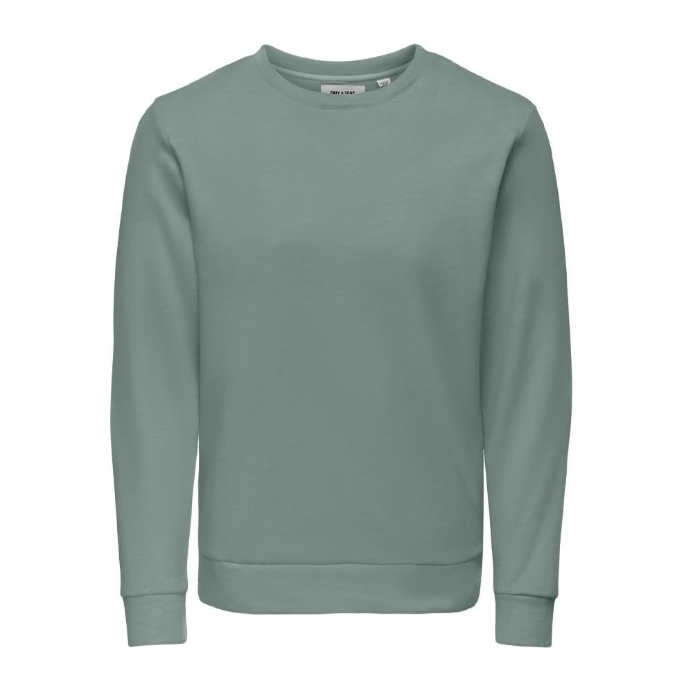 Only & Sons Chase felpa uomo S verde cotone