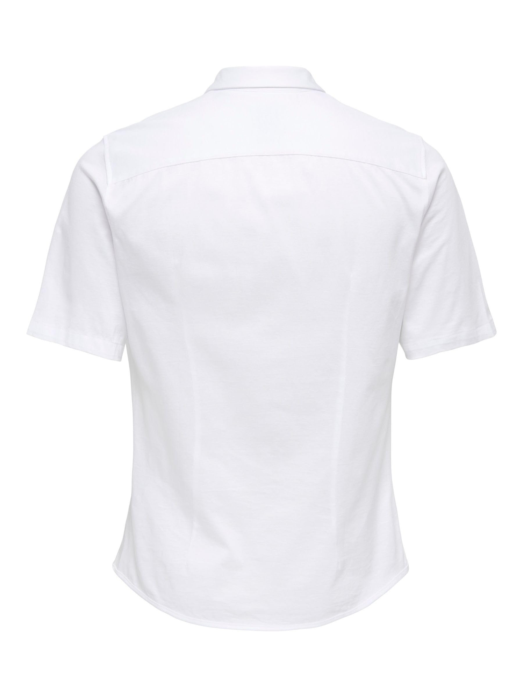 Only & Sons Onsrobin S camicia maniche corte bianca