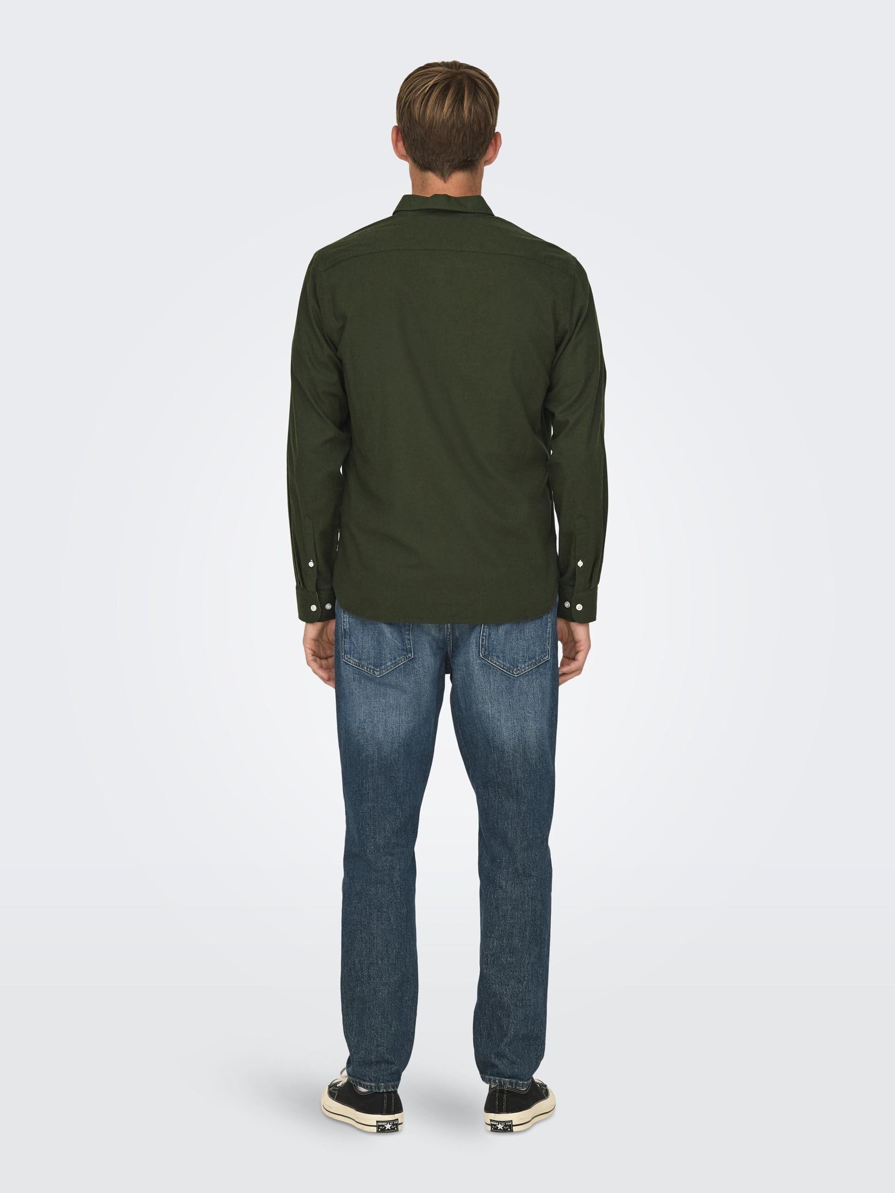 Only & Sons Onsroad Shirt camicia uomo Rosin cotone