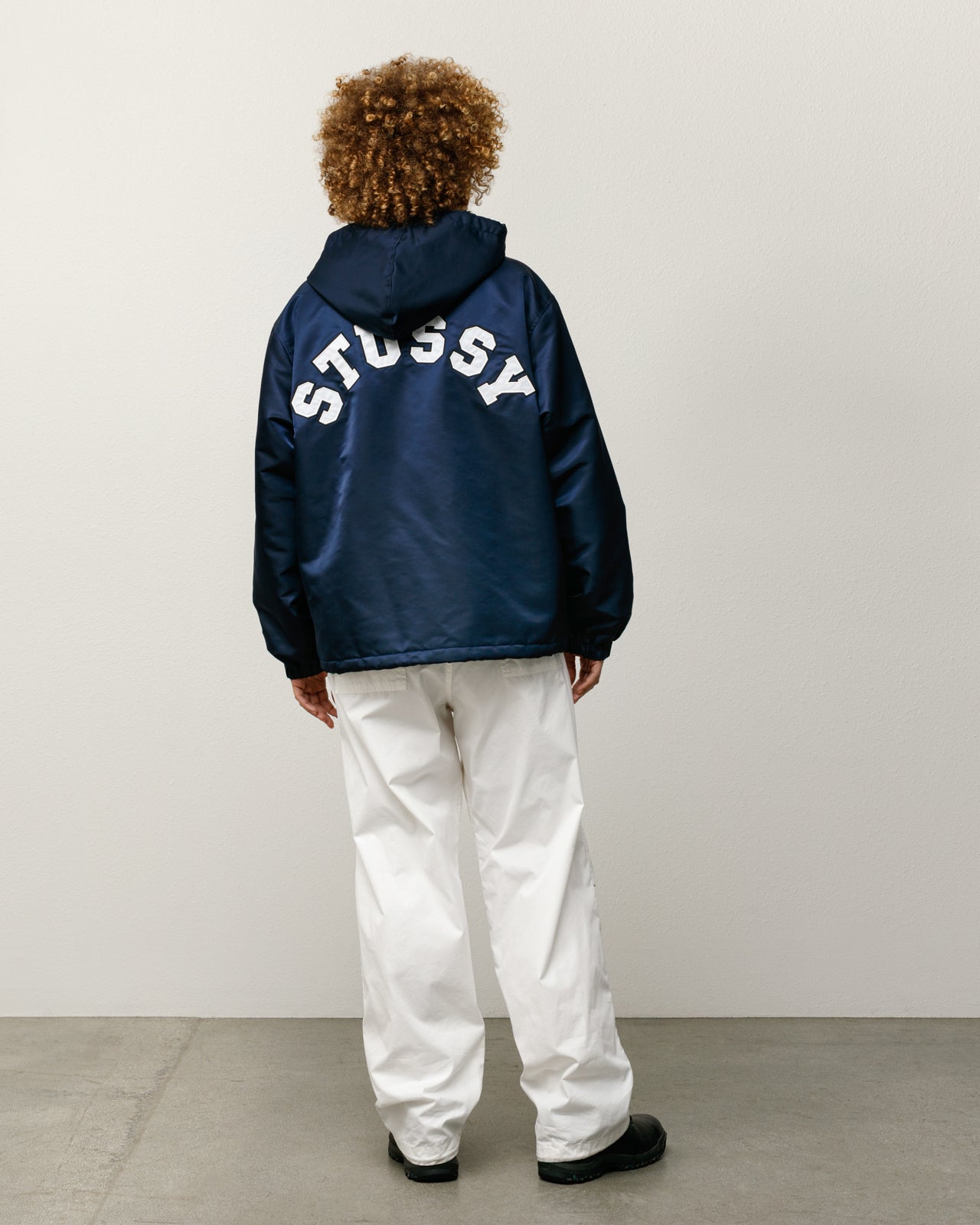 Stussy Hooded Coaches Jacket giacca navy taglia M