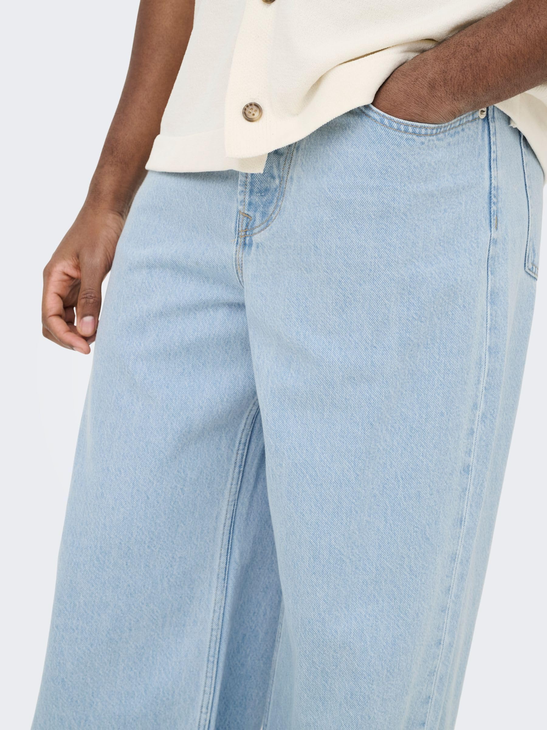 Only & Sons Onsremi Wide Leg Jeans 30W/32L Nero