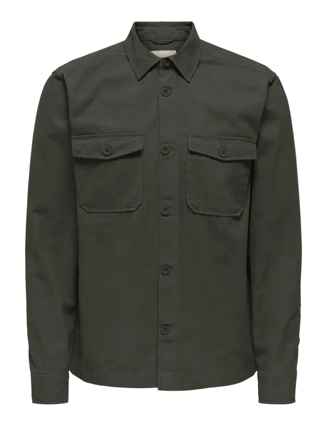 Only & Sons Onslev Camicia Uomo Overshirt Rosin XL