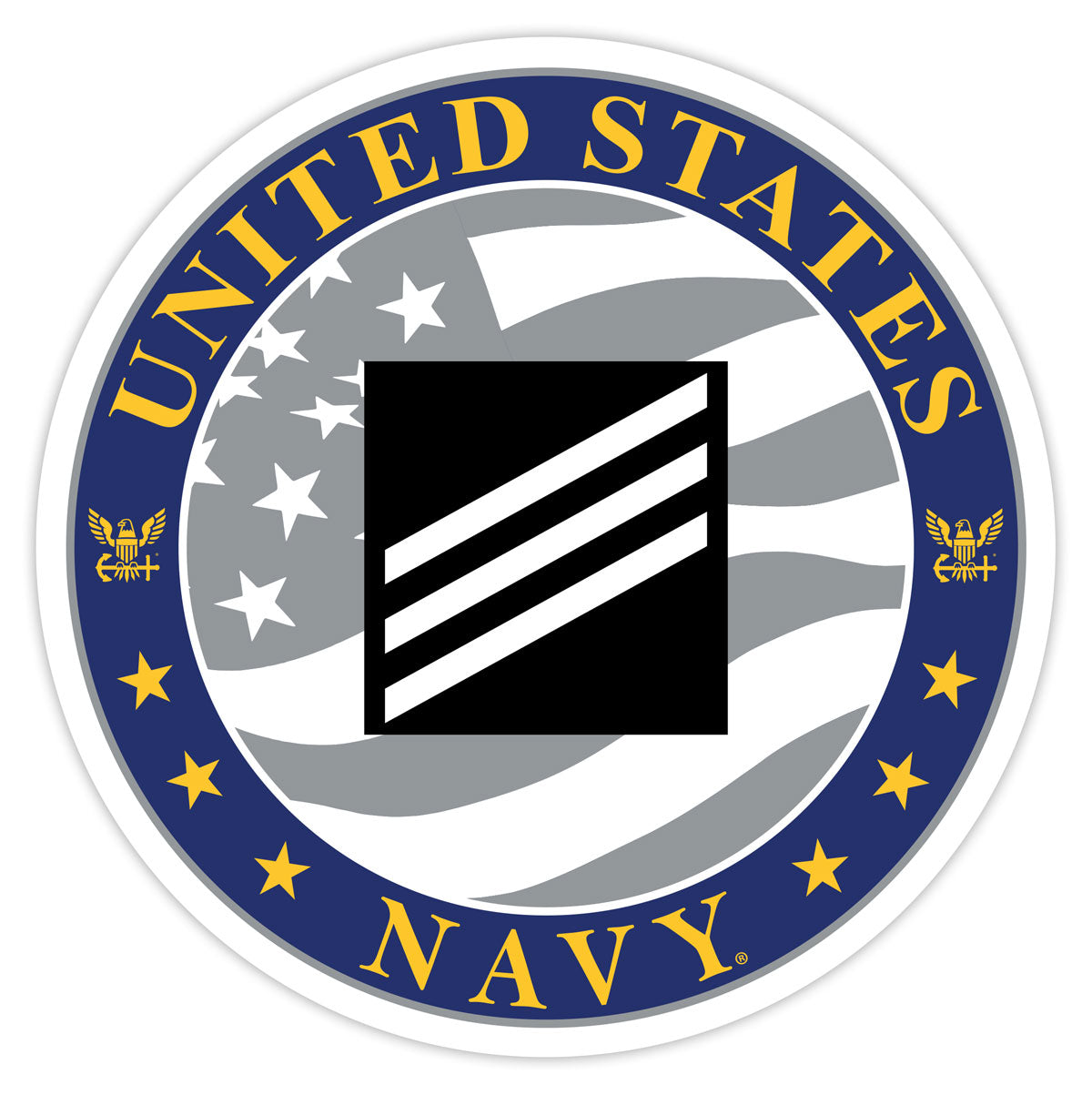 7.62 Design Decal US Navy E-3 Seaman Vinile 9cm