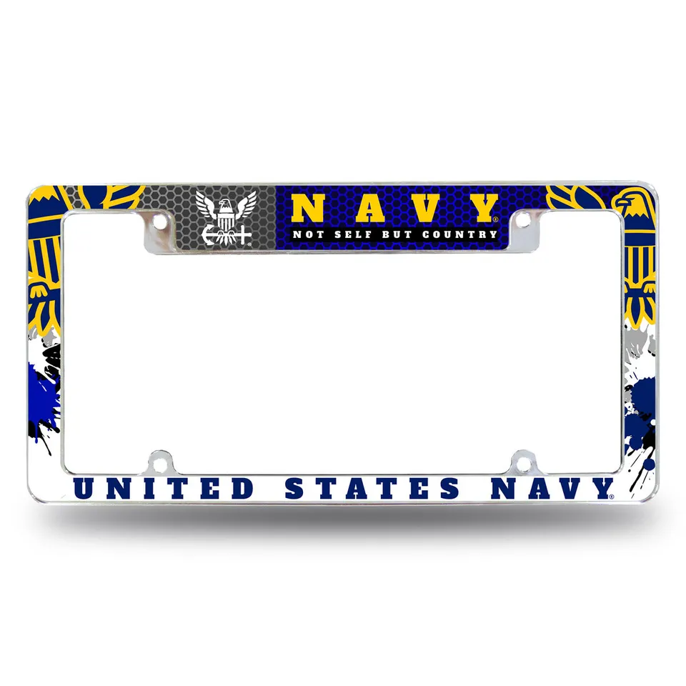 7.62 Design U.S. Navy cornice targa auto cromata