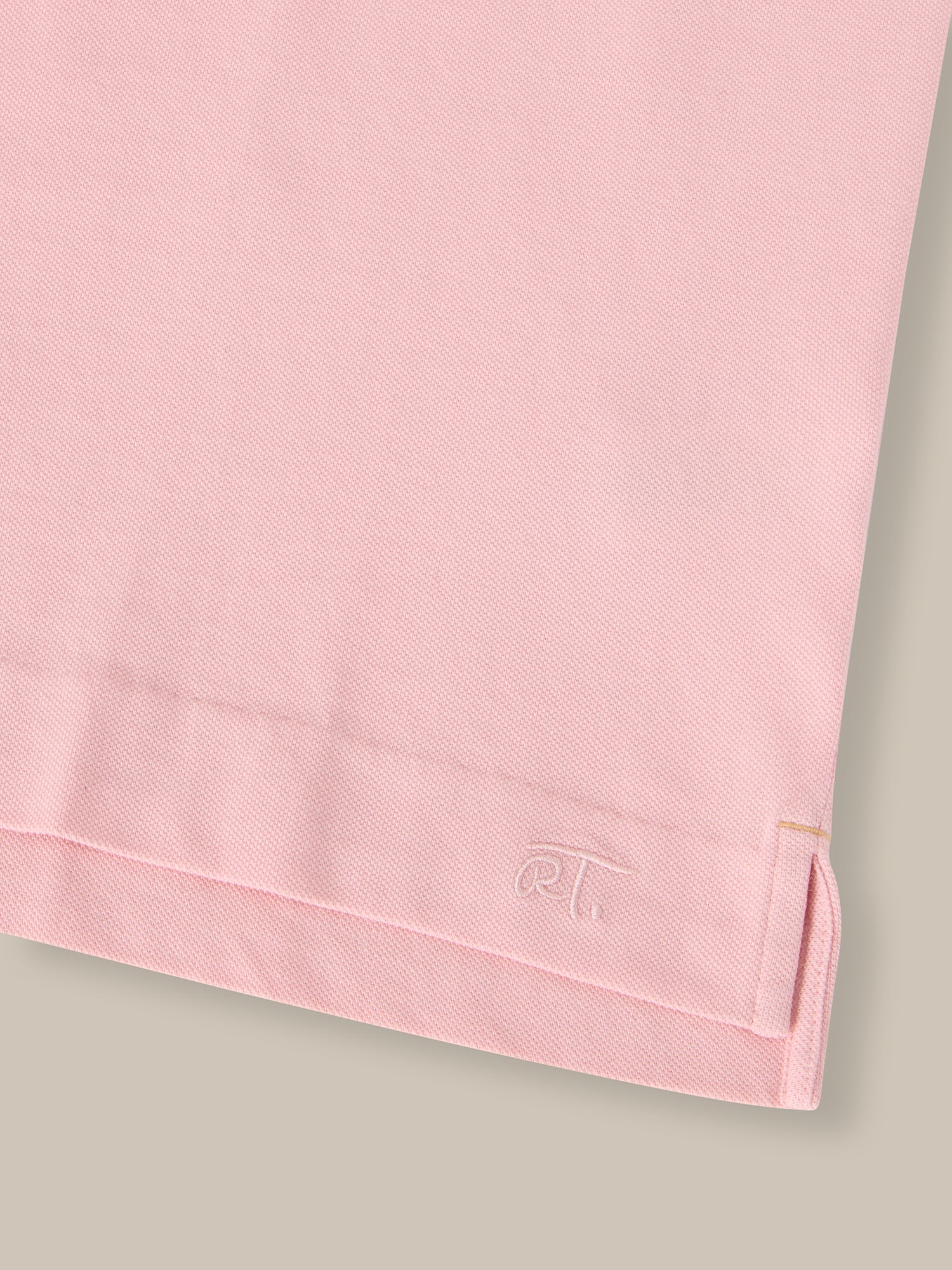 Robert Talbott Walker polo classic pink cotone manica corta