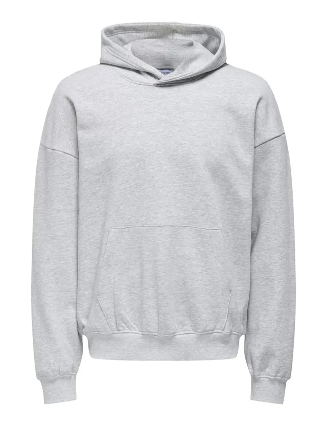 Only & Sons Onsturner Hoodie Felpa uomo Grigio taglia L
