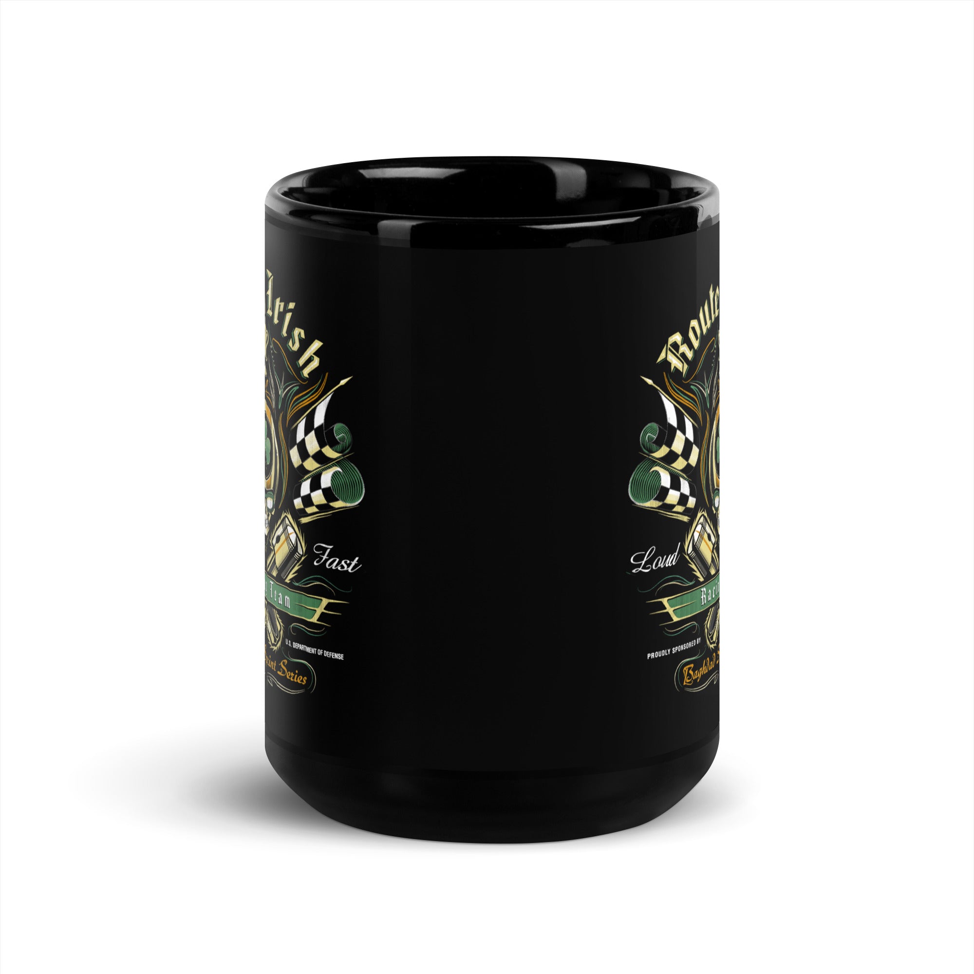 7.62 Design Route Irish Tazza Ceramica Nera 443ml Lucida