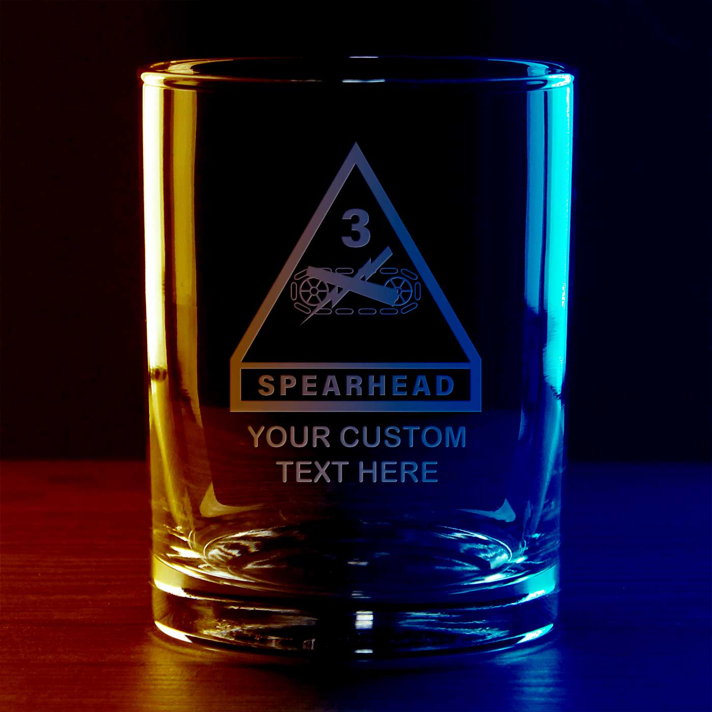 7.62 Design 3rd Armored bicchiere whisky 14 oz inciso