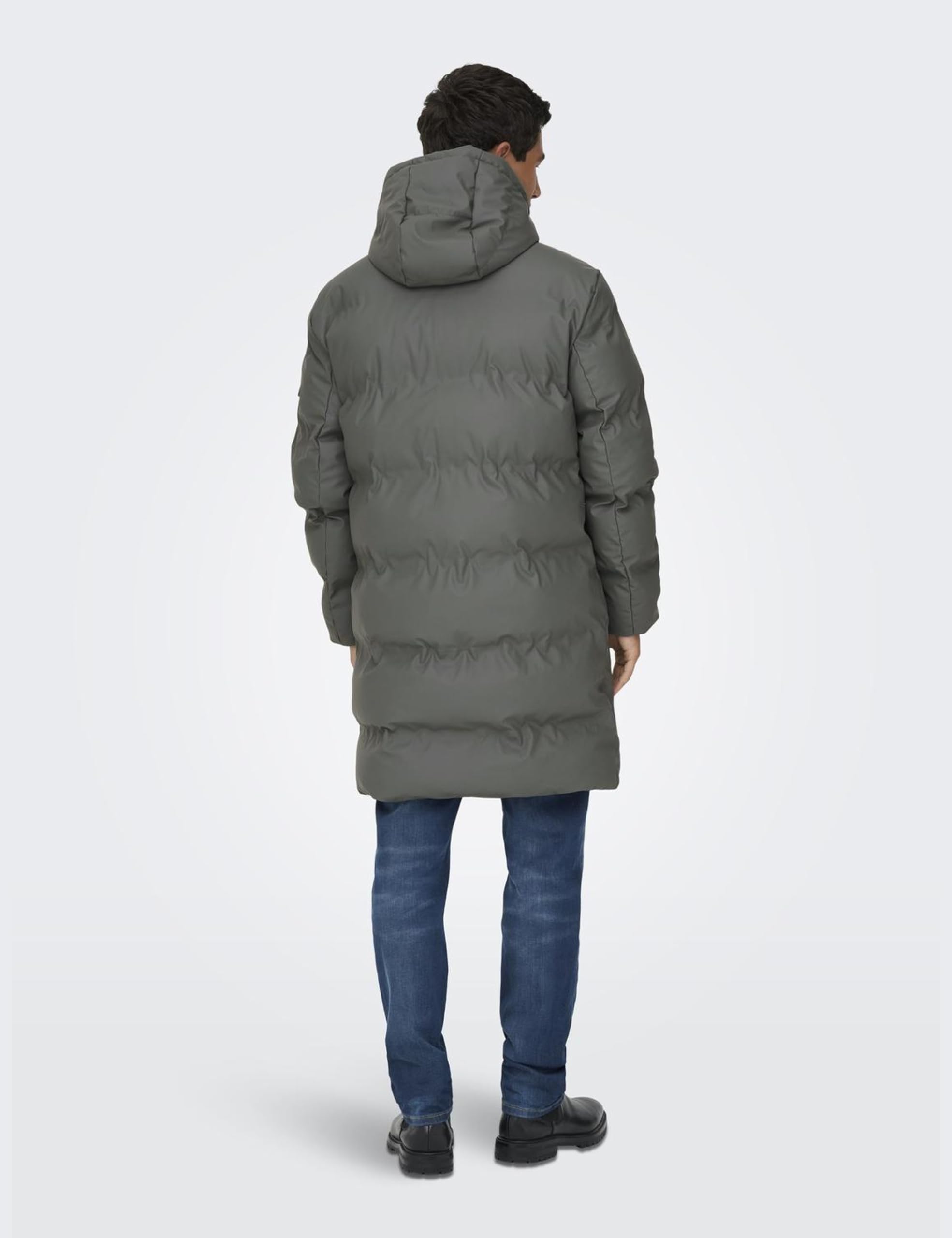 ONLY & SONS Onsroyce Giacca Puffer S Grigio Smanicato