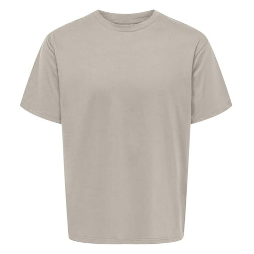 Only & Sons Cinese T-Shirt Uomo Beige Cotone