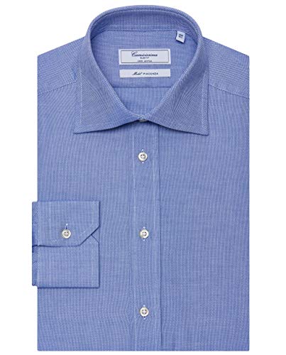 Camicissima Permanent Camicia Azzurra Slim Manica Lunga
