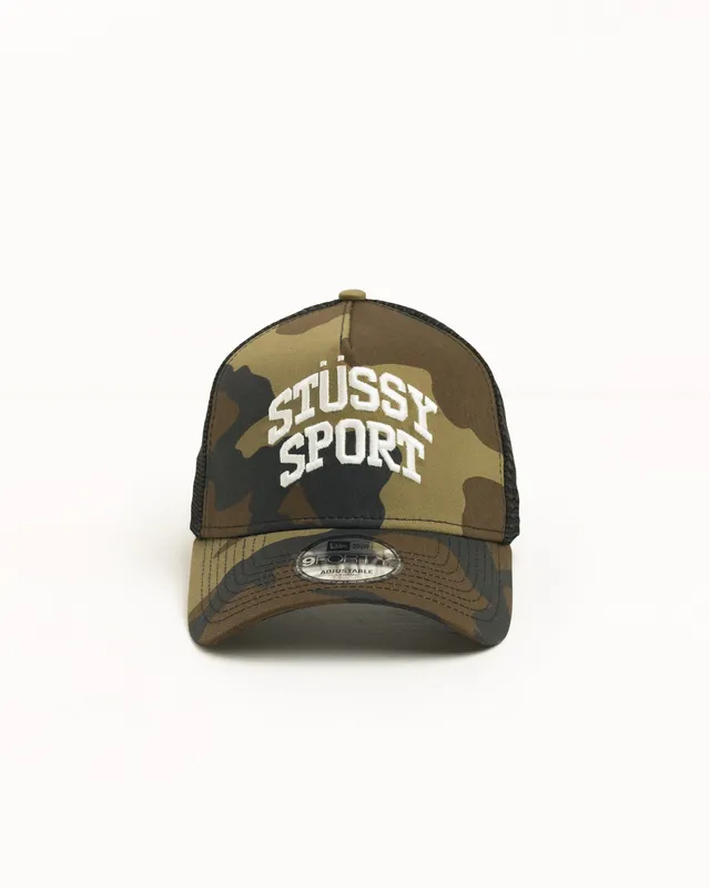 Stussy 9Forty Sport Trucker cappello camo cotone