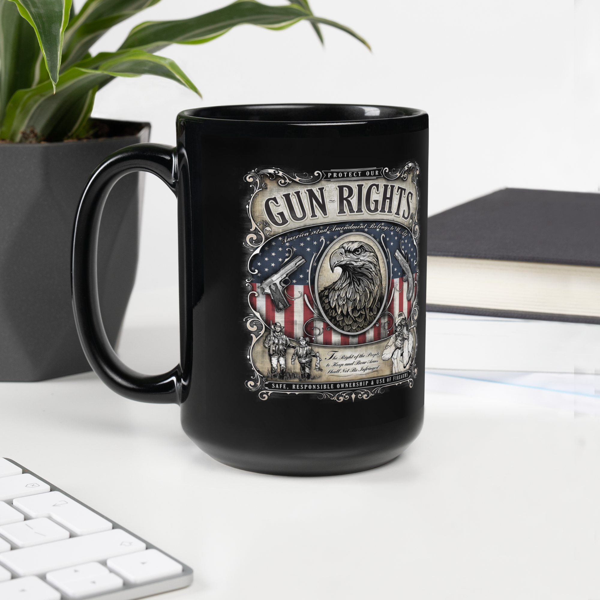 7.62 Design Gun Rights tazza ceramica 15 oz nera
