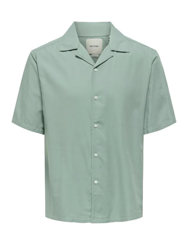 Only & Sons Onsdilem 0300 Resort Camicia uomo Egret manica corta
