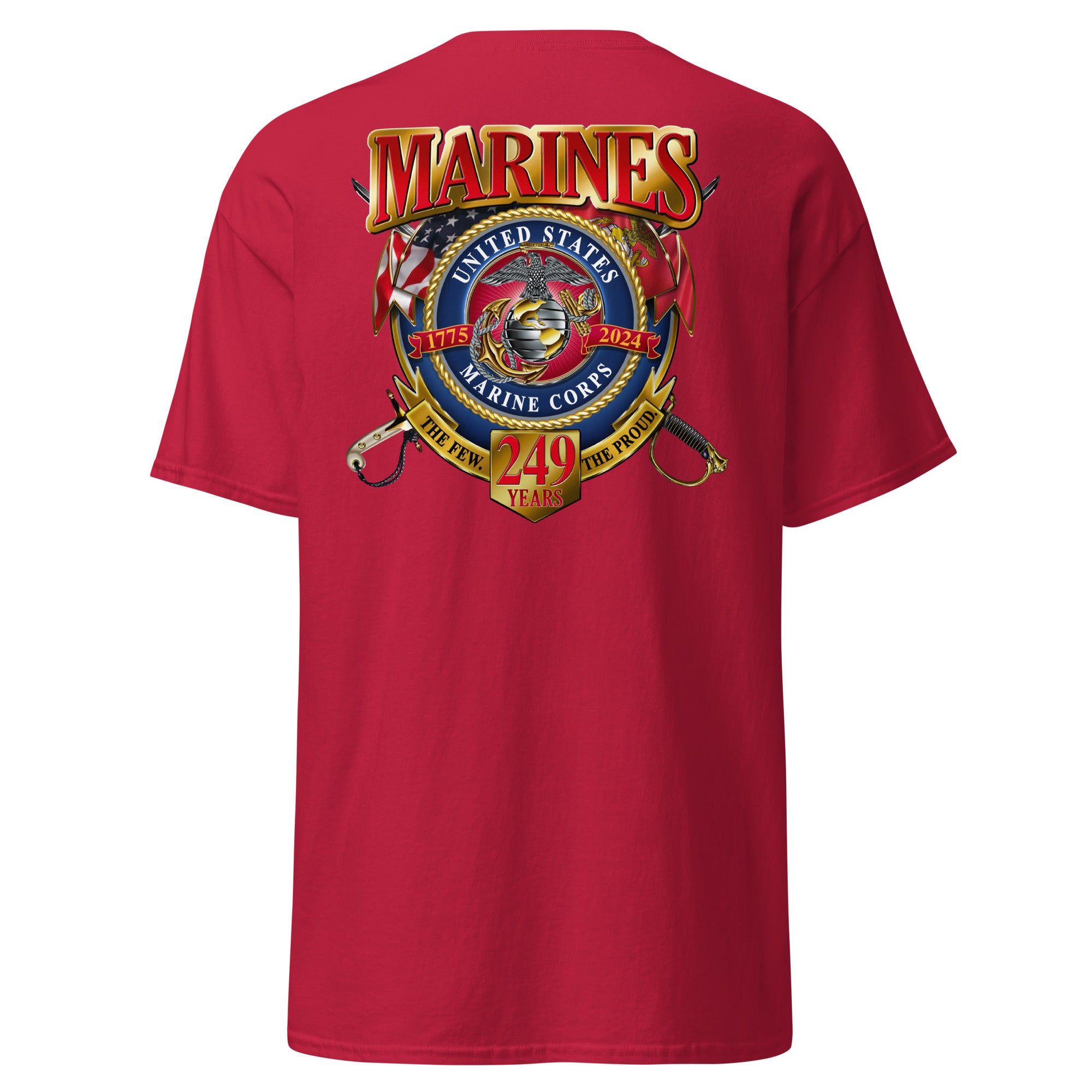 7.62 Design USMC 249th Birthday T-Shirt maglietta nero cotone
