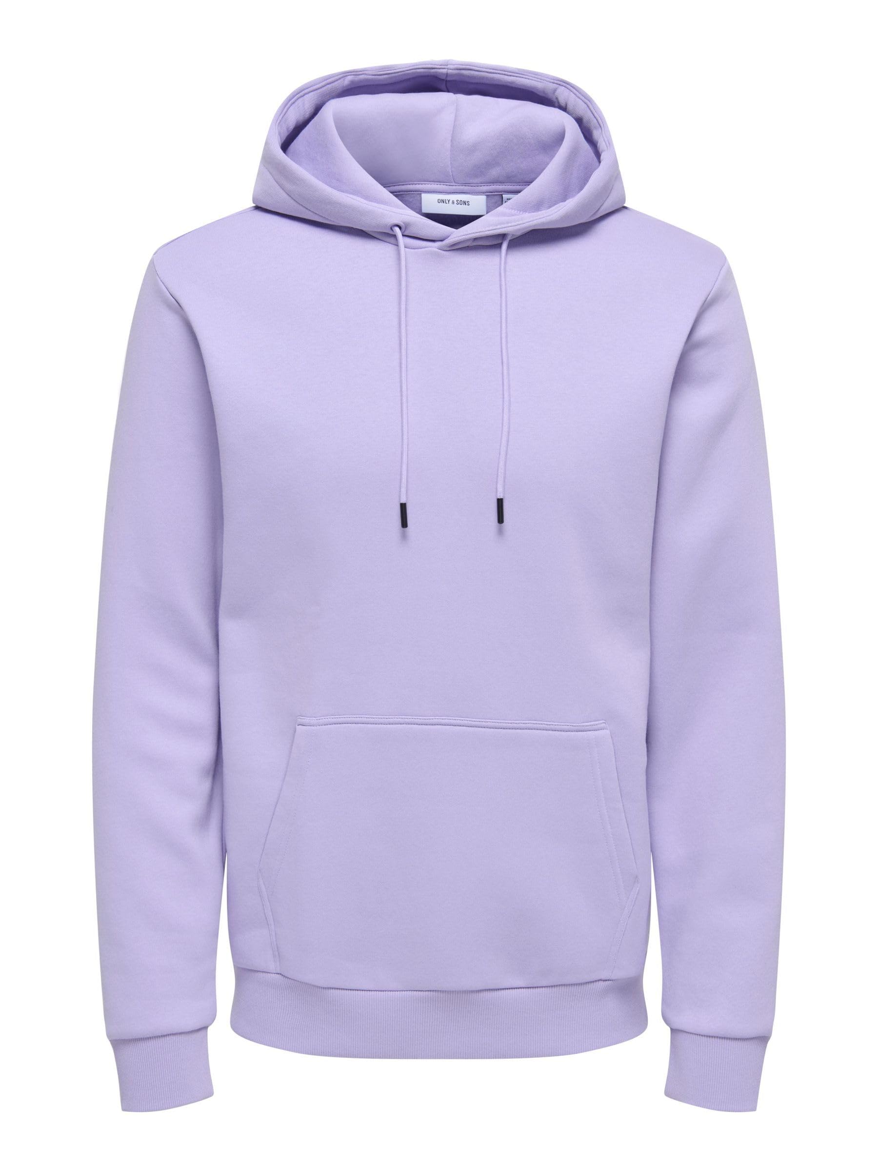 Only & Sons Onsceres Felpa Cappuccio Uomo Lavanda XS