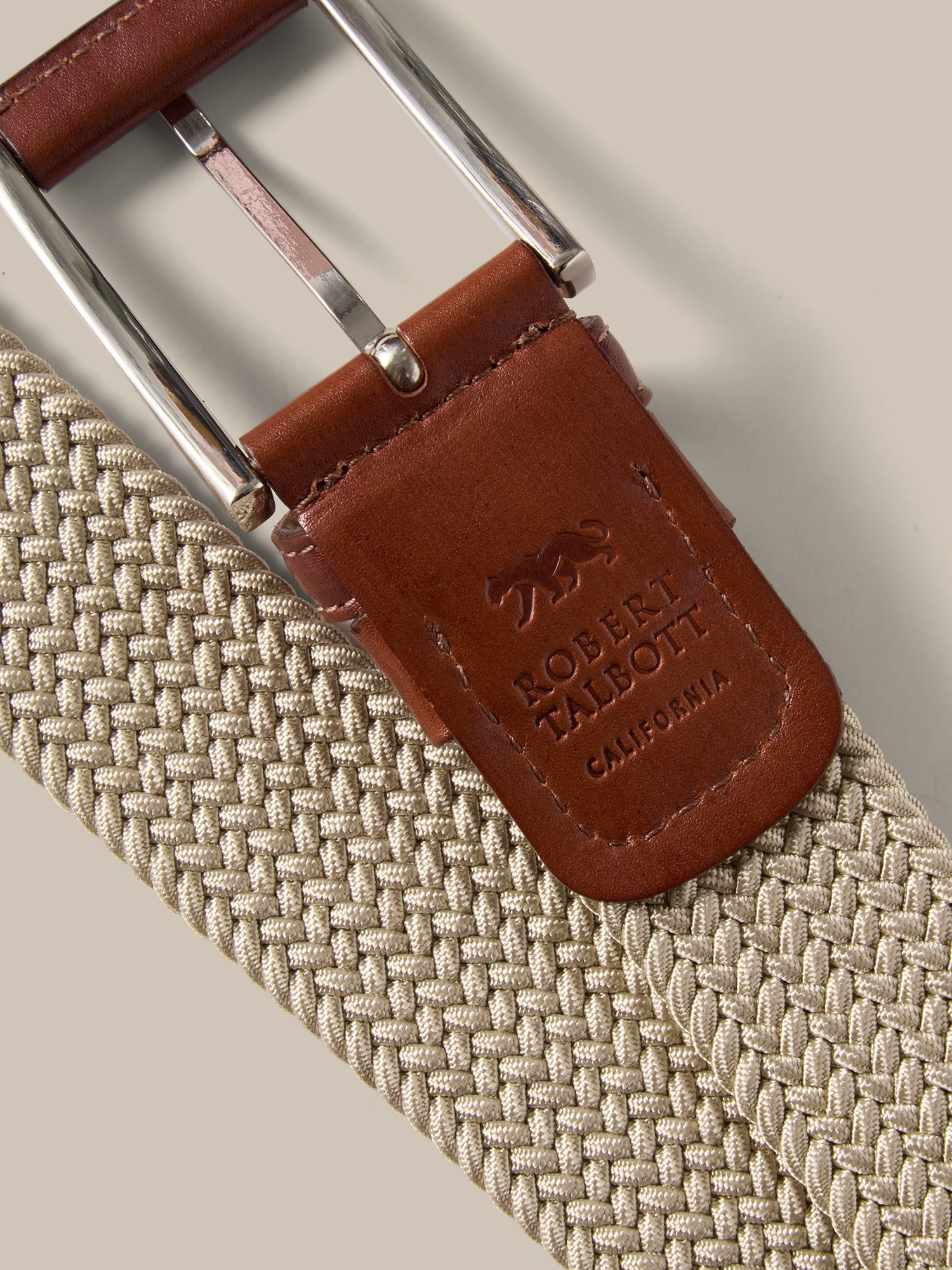 Robert Talbott Stretch Nylon Garfield Belt cintura natural