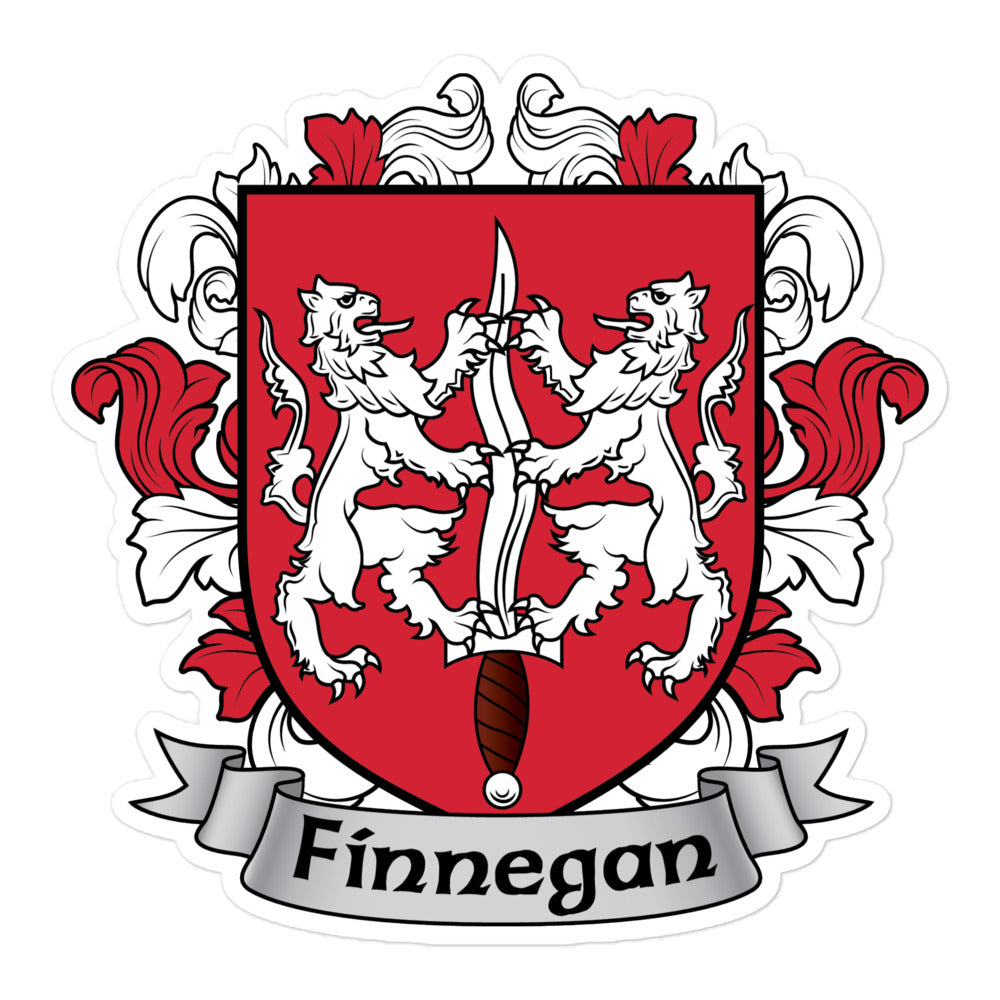 7.62 Design Finnegan Coat of Arms adesivo vinile 7,6x7,6 cm