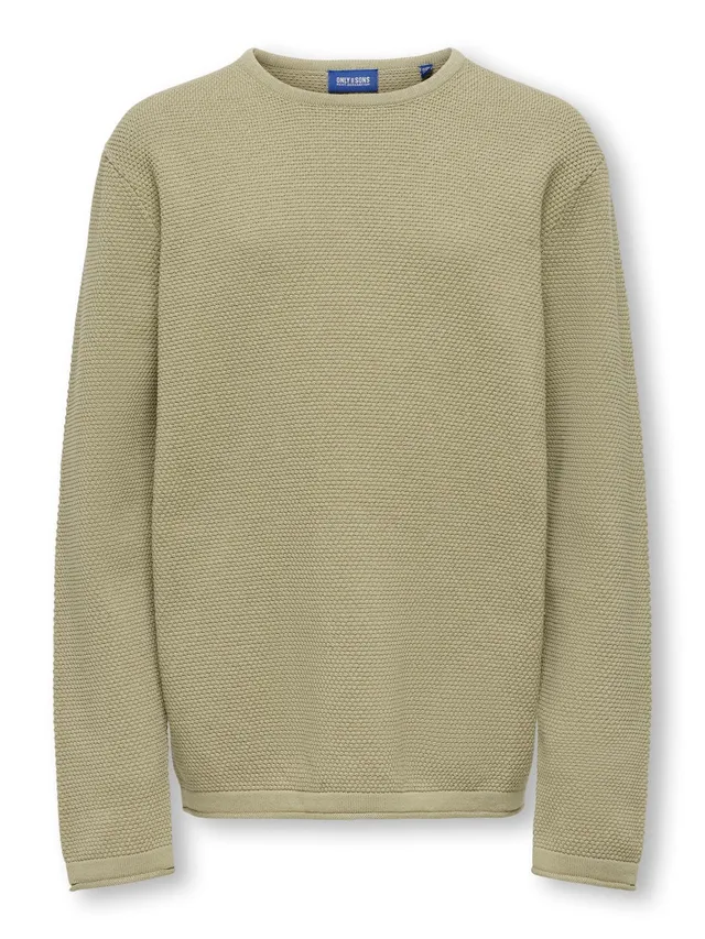 Only & Sons OSJPanter Pullover 110-116 grigio Chinchilla bimbo