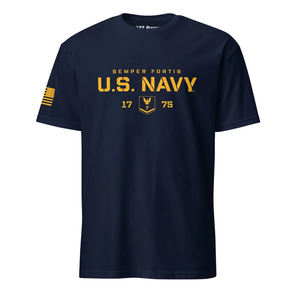 7.62 Design Navy CE E-4 T-Shirt Uomo Blu Cotone