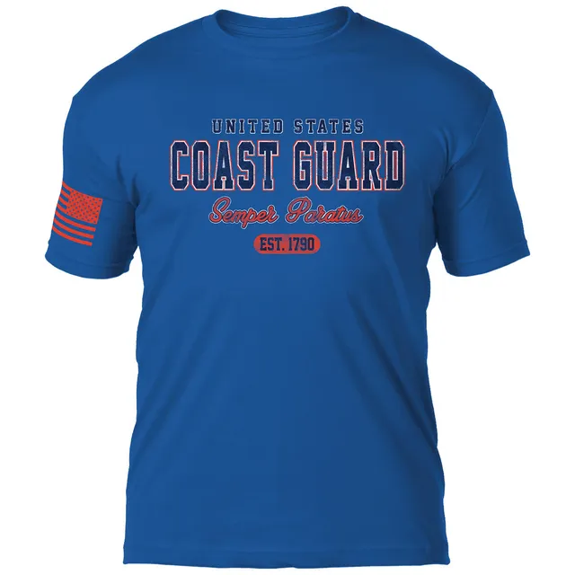 7.62 Design US Coast Guard Vintage maglietta uomo blu royal cotone