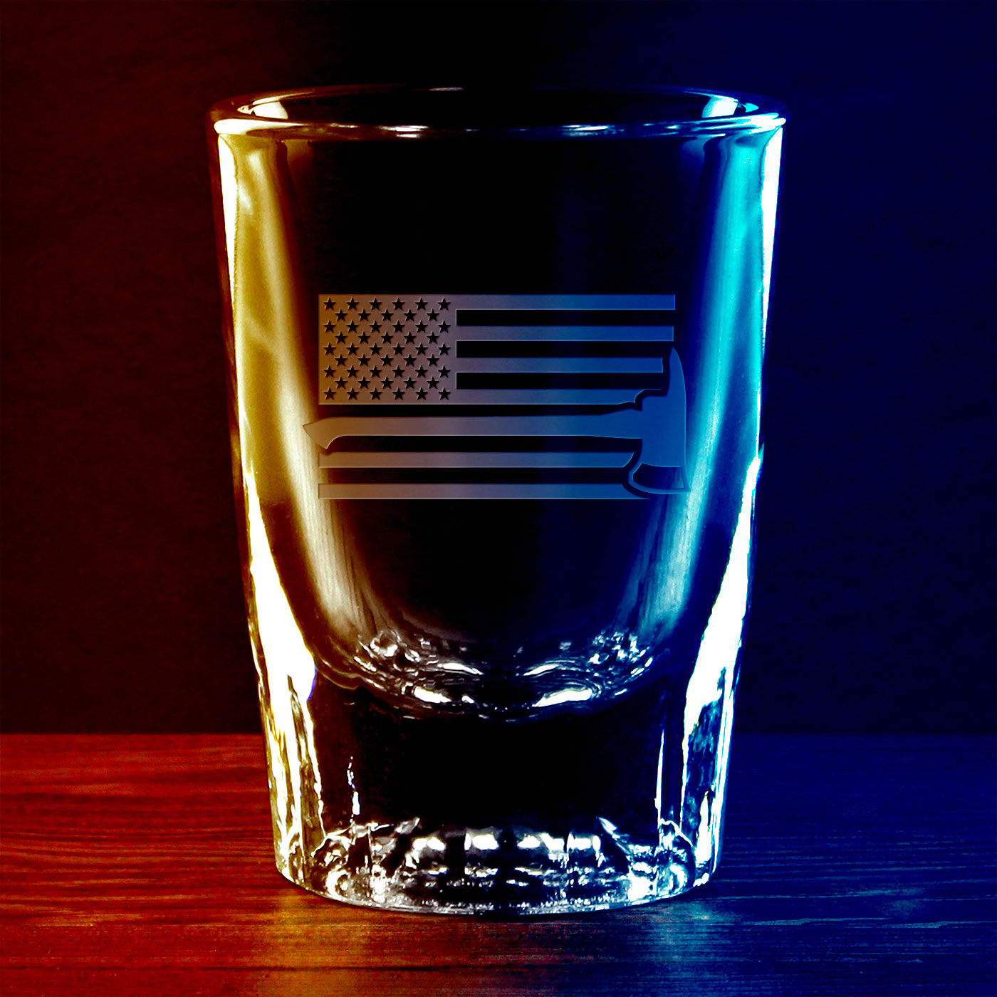 7.62 Design Firefighter Axe Bicchierino Vetro 2oz USA