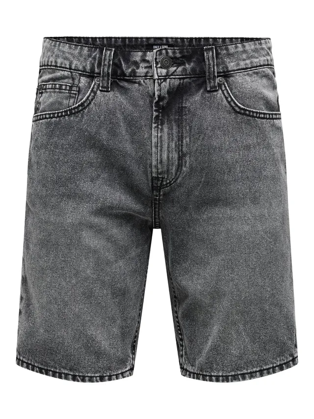 ONLY & SONS Pantaloncini denim uomo L 5 tasche cotone