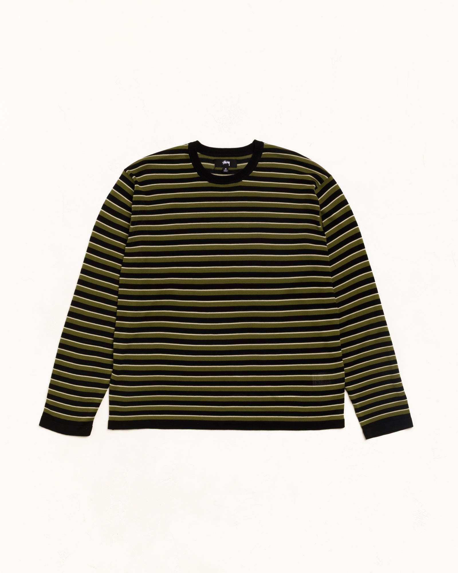 Stussy Lightweight Stripe Sweater maglione nero