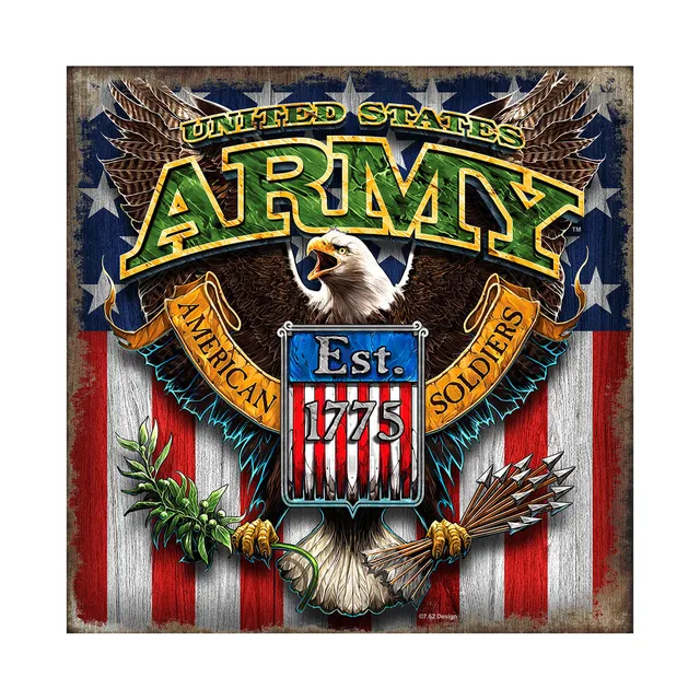 7.62 Design Fighting Eagle Targa Parete Army 25x25 cm