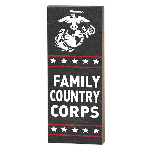 7.62 Design USMC Family Targa Legno 18x7 Marines USA