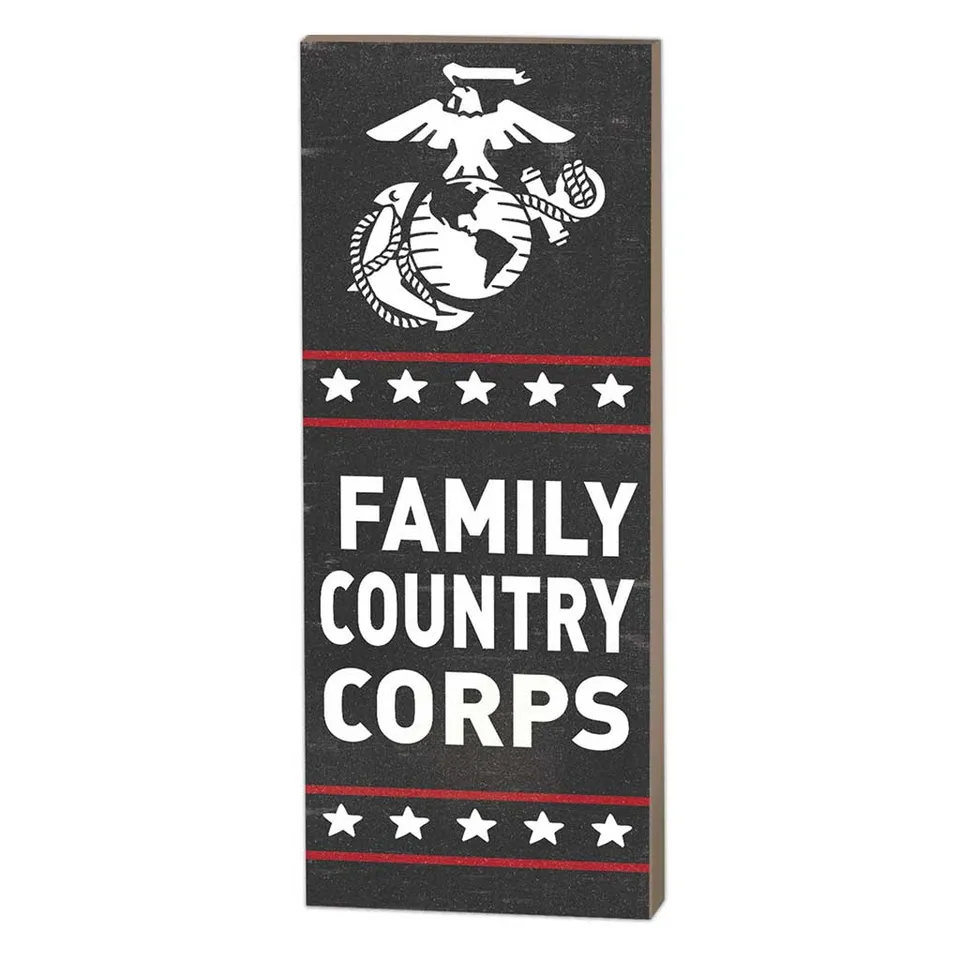 7.62 Design USMC Family Targa Legno 18x7 Marines USA