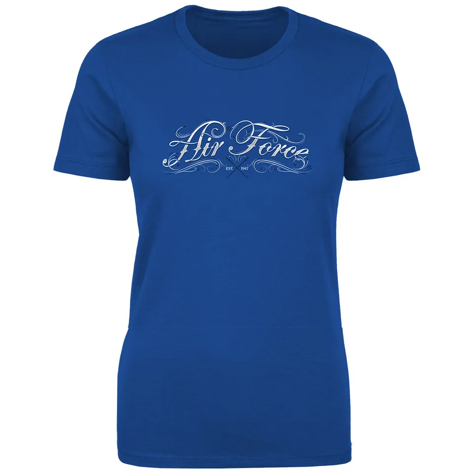 7.62 Design Ornate US Air Force t-shirt donna royal cotone