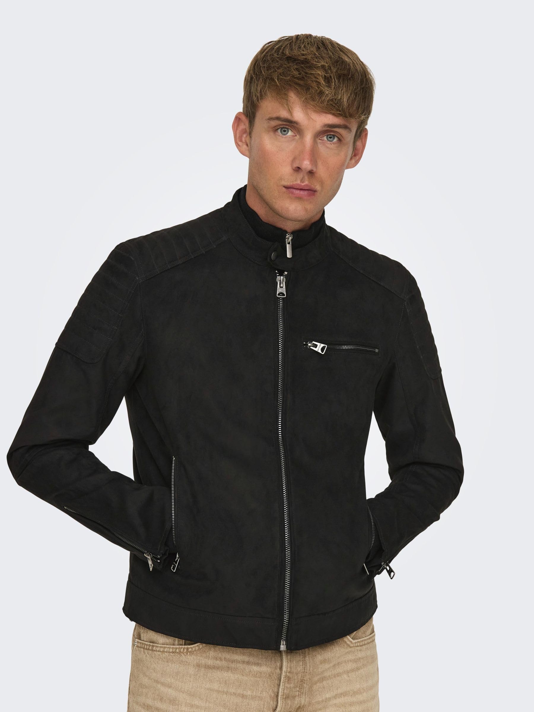 ONLY & SONS Giacche Gus Jacket Uomo L nero biker