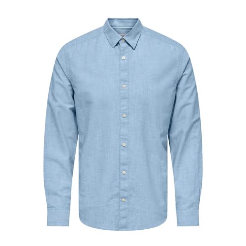 Only & Sons Cantley Camicia Uomo Blu M Cotone