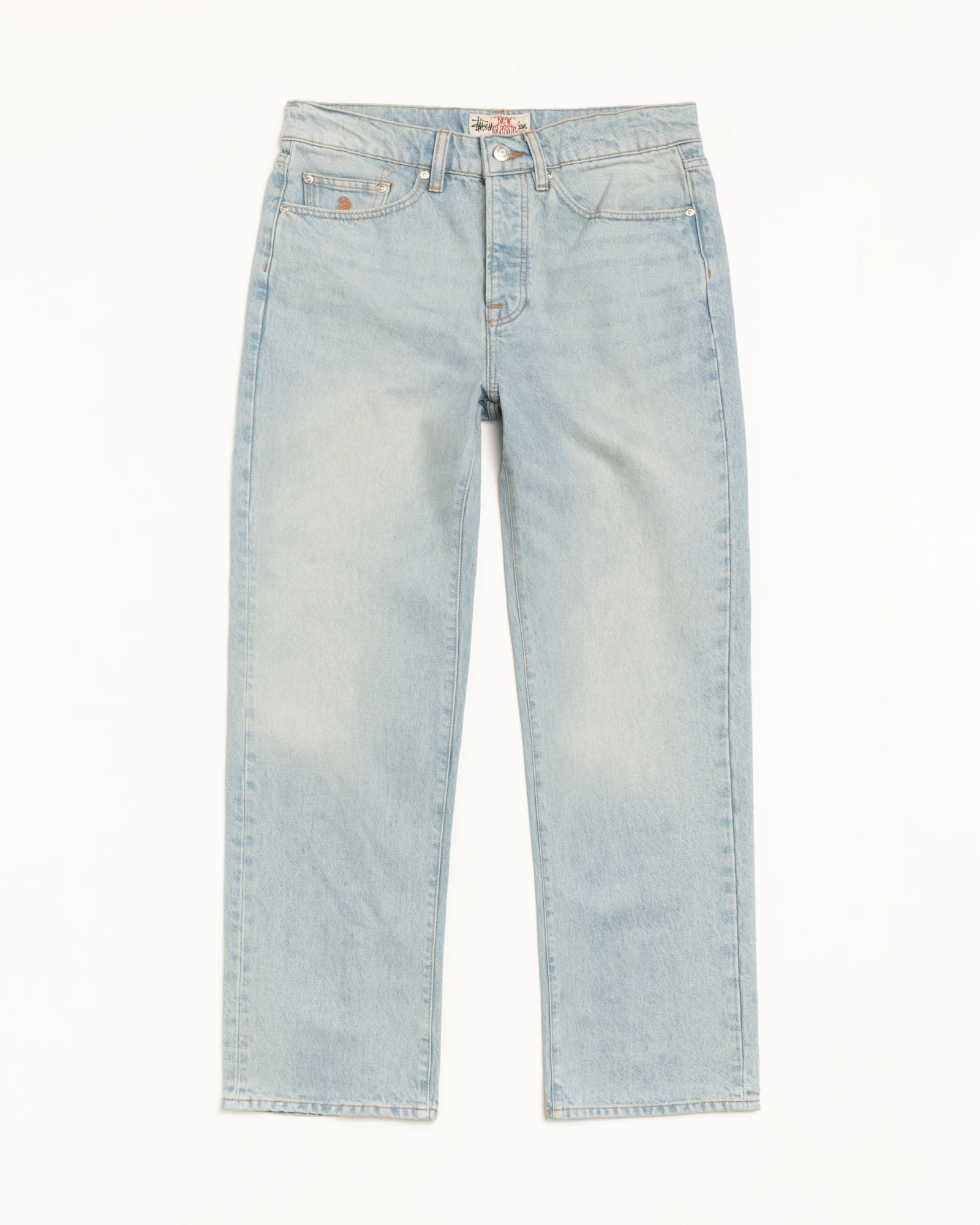 Stussy New Classic Jean Denim jeans light wash cotone