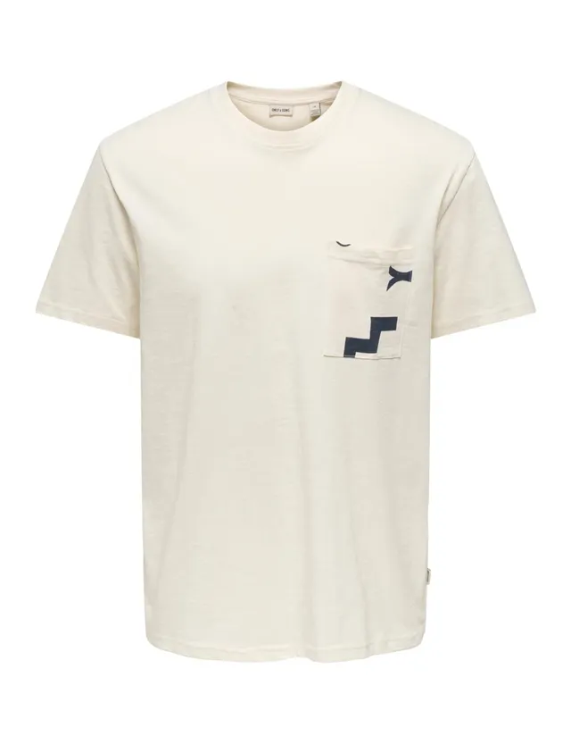 Only & Sons Onsperry t-shirt uomo con taschino