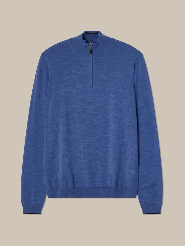 Robert Talbott Eastwood maglione Sky Blue M merino