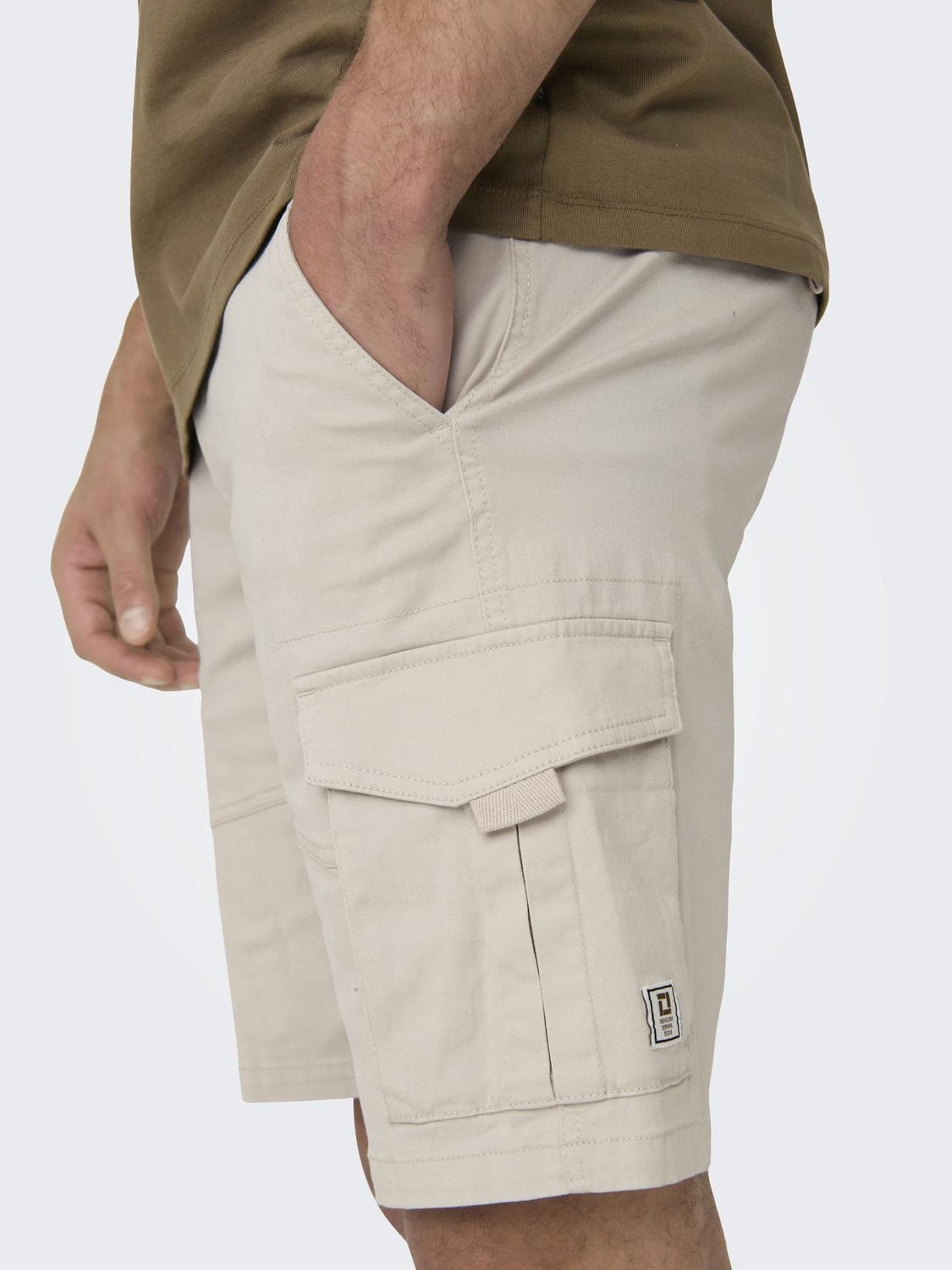 Only & Sons Onsdean-Mike Life 0032 pantaloncini cargo Raggio Di Luna