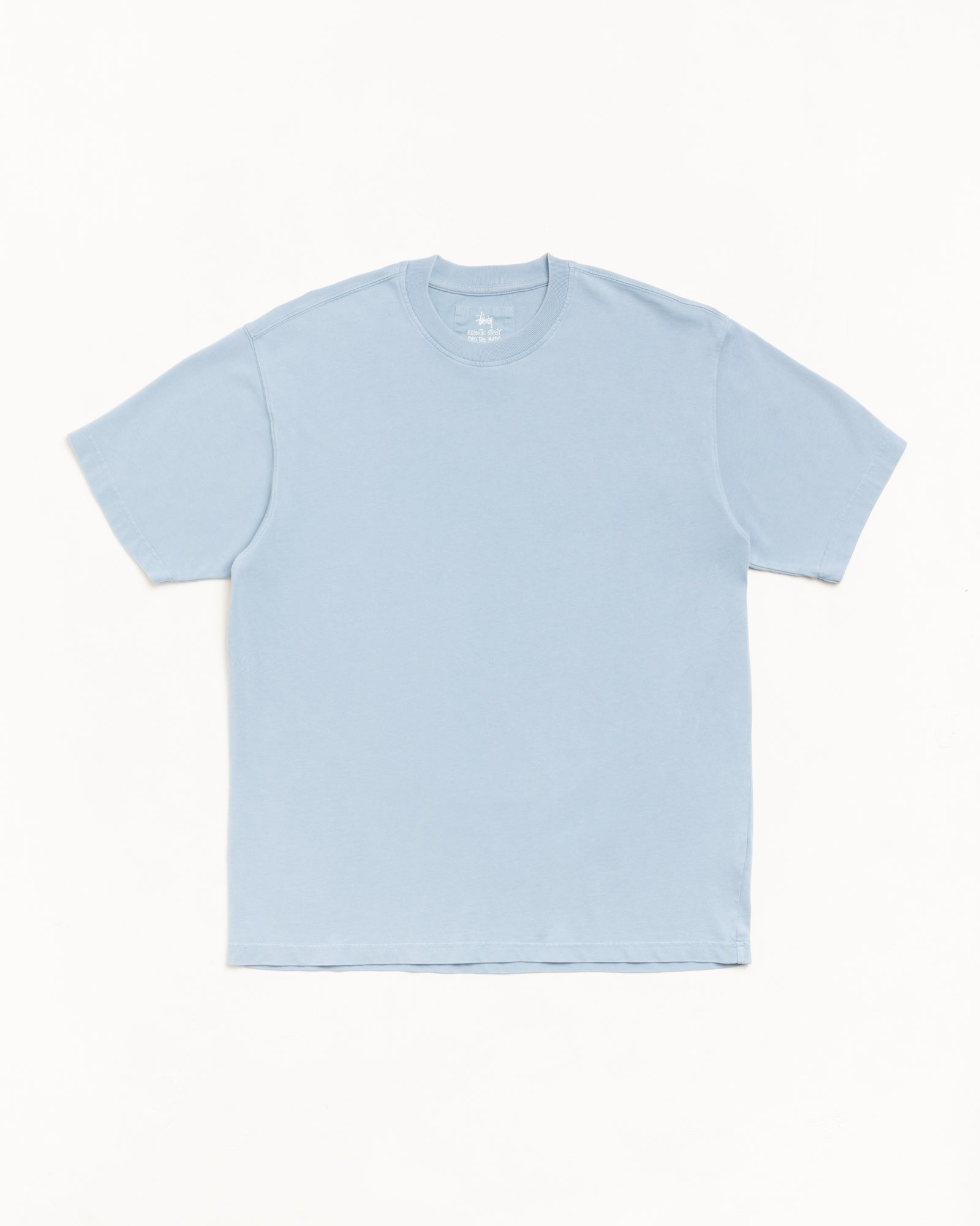 Stussy Garment Dyed SS Tee Maglietta Dust Blue 260 gsm